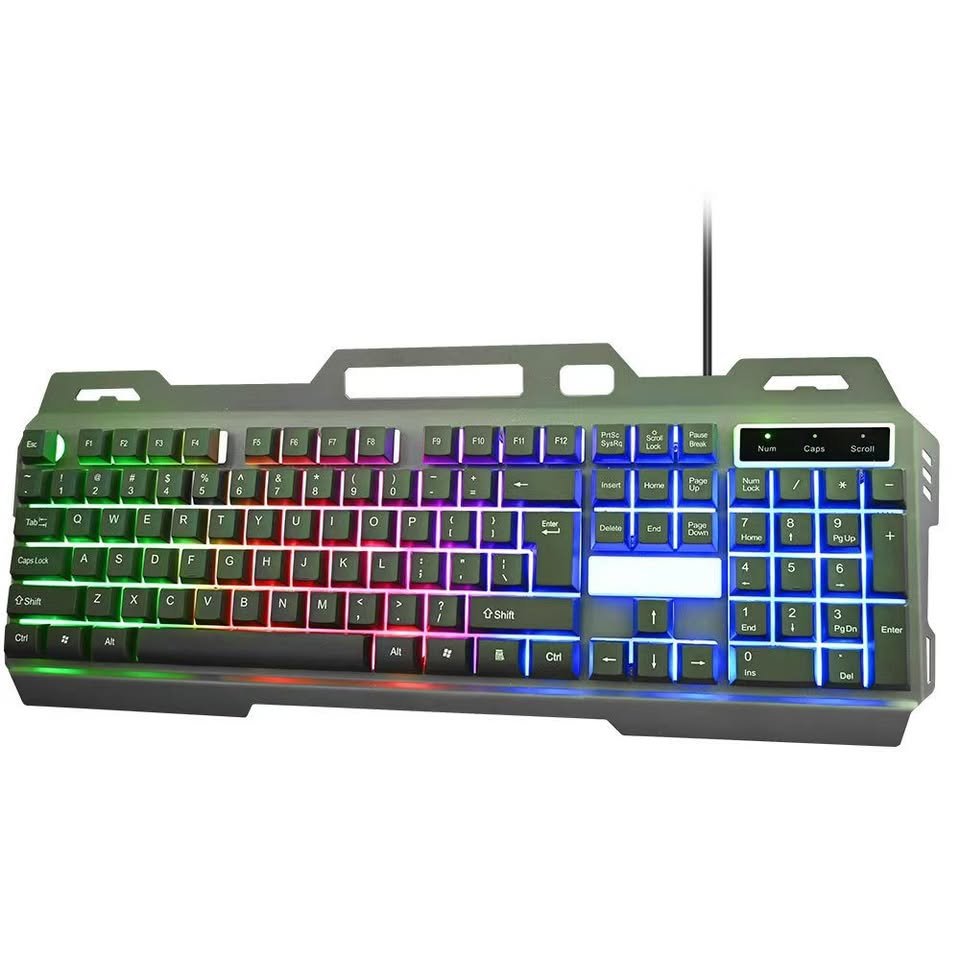 Combo Teclado y Mouse Alámbrico RGB Gamer Meta