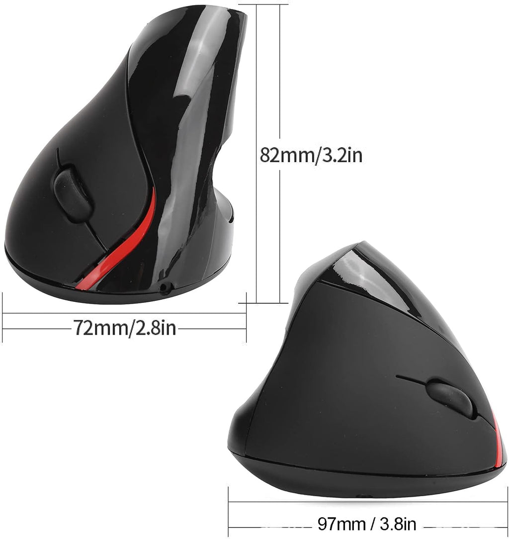 Mouse Inalámbrico Vertical Ergonómico con Receptor USB